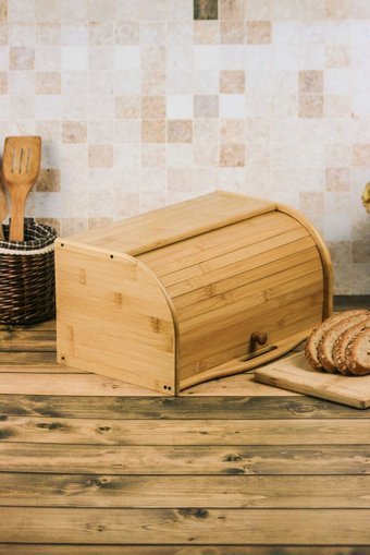 Avantage Home Kapaklı Haki Ekmek Kutusu