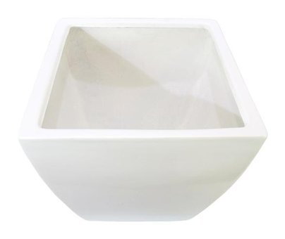 Dekorsende Polyester Saksı Beyaz