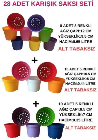 Tuğel Flowers 28 Adet 0.44 lt Saksı
