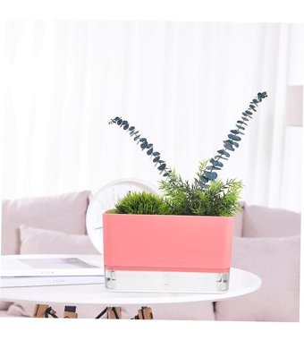 Montesev Happy Vase Akıllı Çiçek Saksı Hidro Saksı Somon