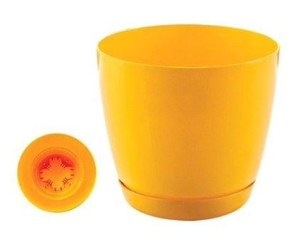 Hiper Floris Tabaklı 3 lt Saksı Sarı