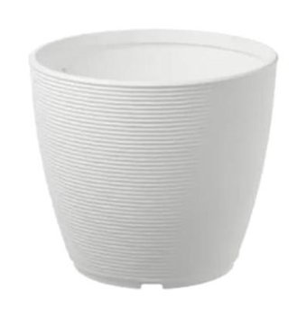 Greenmall Urban Ring Polietilen Saksı Beyaz