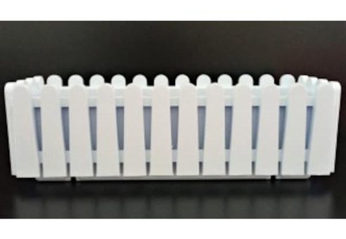 Asenya 9 lt Balkon Çit Saksı Beyaz