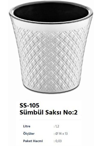 Montesev Sümbül Çiçek 1.2 lt Saksı Beyaz