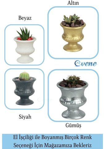 Evene Saksı Siyah