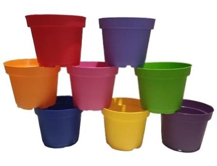 Tuğel Flowers 8 Adet 0.65 lt Plastik Saksı