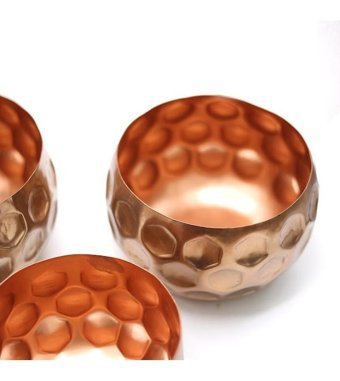 Greenmall Cuivre Metal Büyük Boy Saksı Bronz