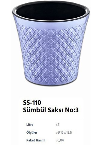Montesev Sümbül 2 lt Çiçek Saksısı