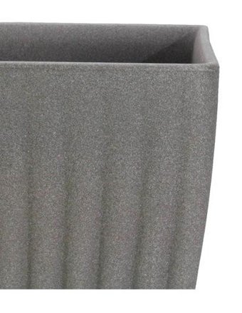 Dekorsende Plastik Oval Saksı Bej