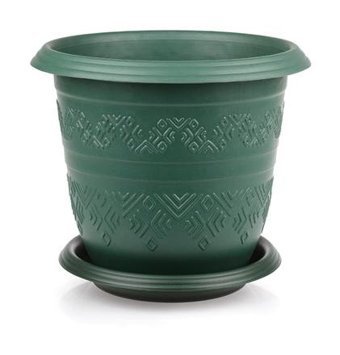 Hiper Otantik Tabaklı 4 lt Saksı Yeşil