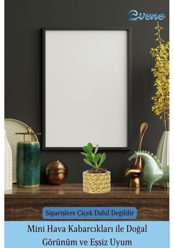 Evene Mini Çiçek Saksı Sukulent Kaktüs Puantiyeli Model Saksı Altın