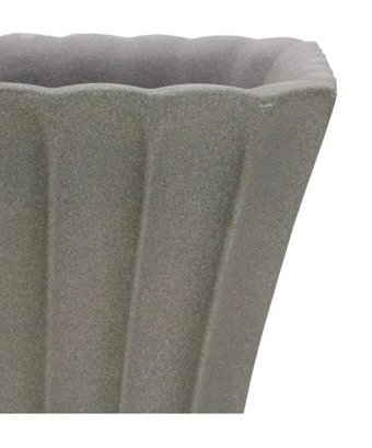 Dekorsende Plastik Konik Saksı Bej