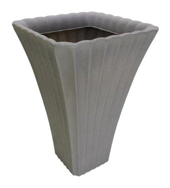 Dekorsende Plastik Konik Saksı Bej