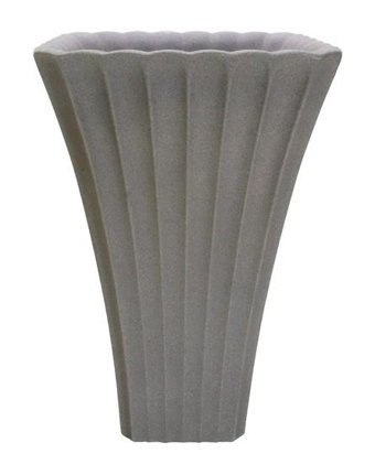 Dekorsende Plastik Konik Saksı Bej