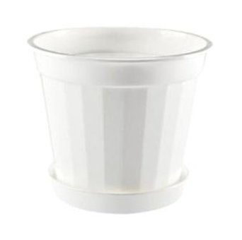 Hiper Tabaklı 2.25 lt Saksı Beyaz