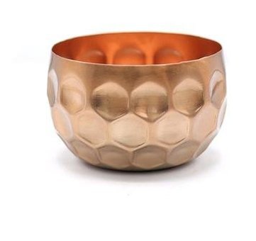 Greenmall Cuivre Metal Küçük Boy Saksı Bronz