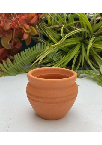 Arwen Store Toprak El Yapımı Küçük Boy Saksı Toprak Rengi