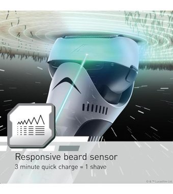 Panasonic ES-SWLT2-W Star Wars Stormtrooper Tasarımı Islak Kablosuz Tıraş Makinesi