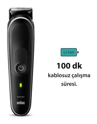 Braun MGK-5420 Saç Sakal Islak Kablosuz Tıraş Makinesi