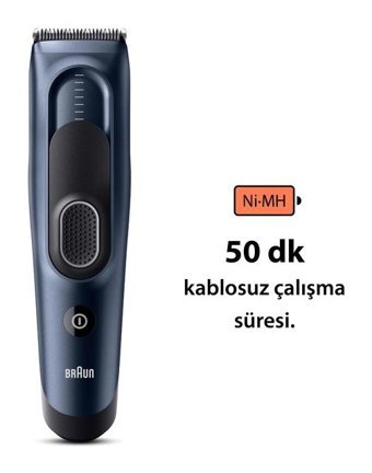 Braun HC5350 Saç Kuru Kablosuz Tıraş Makinesi
