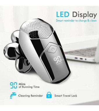 Kibiy IPX7 Kuru Kablosuz Tıraş Makinesi