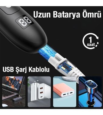 Ezere Saç Sakal Islak Kablosuz Tıraş Makinesi