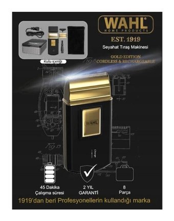 Wahl 07057-016 Kuru Kablosuz Tıraş Makinesi