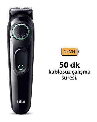 Braun BT-3411 Sakal Kuru Kablosuz Tıraş Makinesi