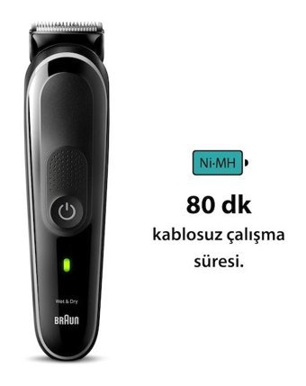 Braun MGK-3440 Saç Sakal Islak Kablosuz Tıraş Makinesi