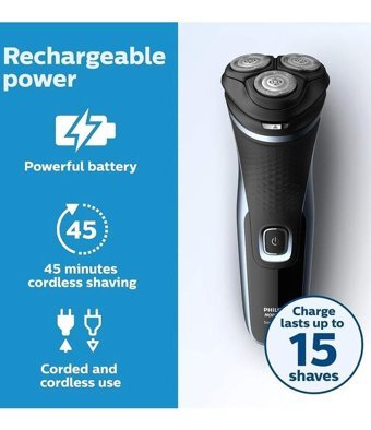 Philips Norelco Serisi 2500 S1311/82 Islak Kablosuz Tıraş Makinesi