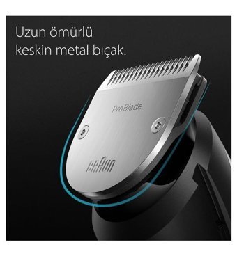 Braun MGK-7470 Saç Sakal Islak Kablosuz Tıraş Makinesi