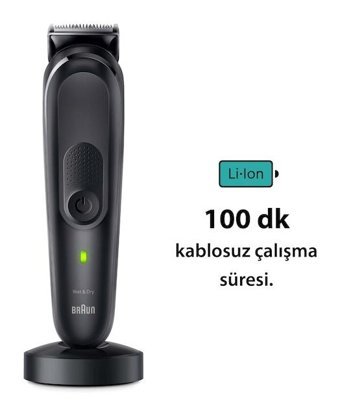 Braun MGK-7470 Saç Sakal Islak Kablosuz Tıraş Makinesi