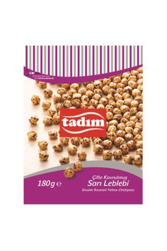 Tadım Denizli Çifte Kavrulmuş Tuzsuz Çıtır Sarı Leblebi 5 x 180 gr