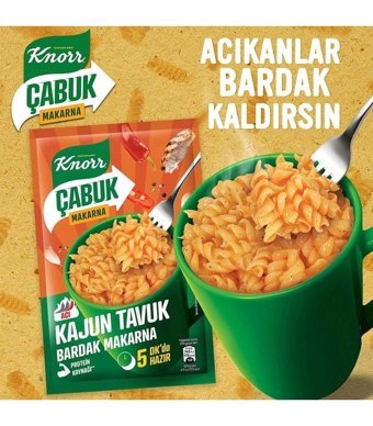 Knorr Çabuk Bardak Kajun Tavuklu Makarna 8x48 gr