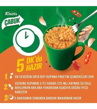 Knorr Çabuk Bardak Kajun Tavuklu Makarna 8x48 gr
