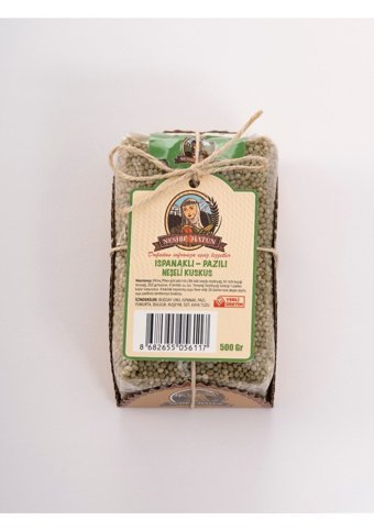 Nesibe Hatun Ispanaklı Pazılı El Yapımı Kuskus Makarna 500 gr