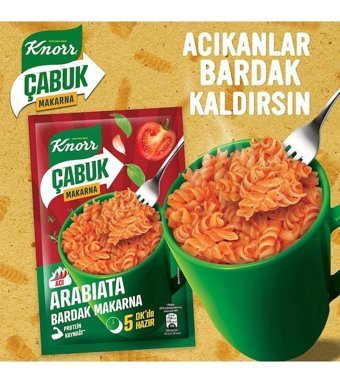 Knorr Çabuk Bardak Arabiata Makarna 8x48 gr