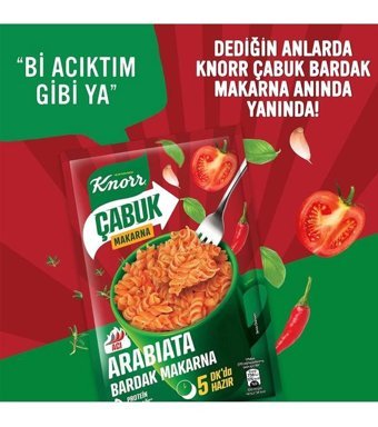 Knorr Çabuk Bardak Arabiata Makarna 8x48 gr
