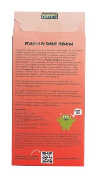 Makarna Lütfen! Proteinli Sebzeli Bebek Makarna 250 gr