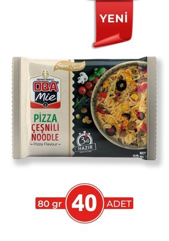 Oba Mie Pizza Çeşnili Noodle 40x80 gr