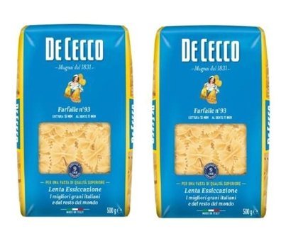 De Cecco Kelebek Makarna 2x500 gr