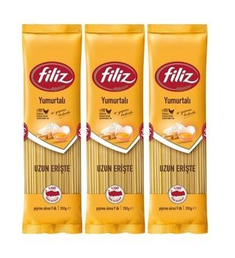 Filiz Yumurtalı Uzun Erişte 3x350 gr