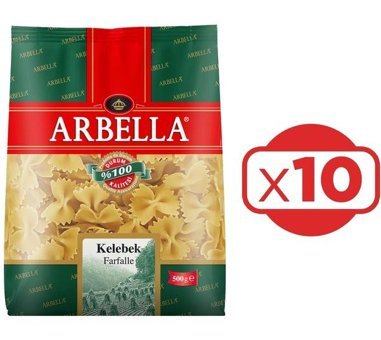 Arbella Kelebek Makarna 10x500 gr