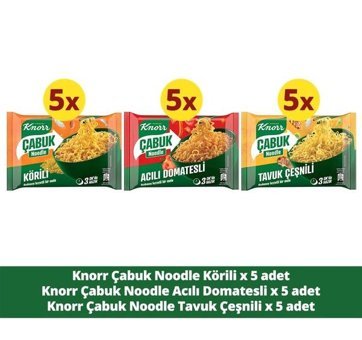 Knorr Çabuk Bardak Karışık Noodle 15x67 gr