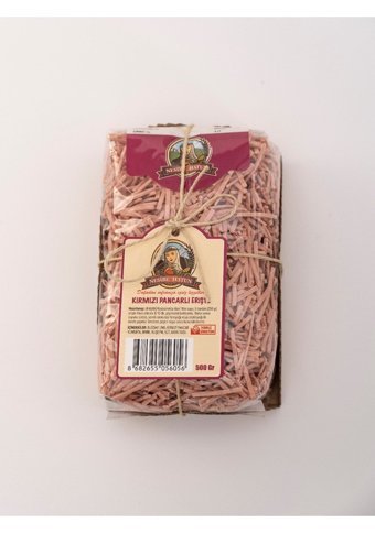 Nesibe Hatun Kırmızı Pancarlı El Yapımı Erişte 500 gr