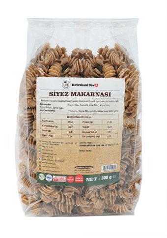 Devrekani Deva Gıda Siyez Unlu Siyez Unlu Burgu Makarna 300 gr