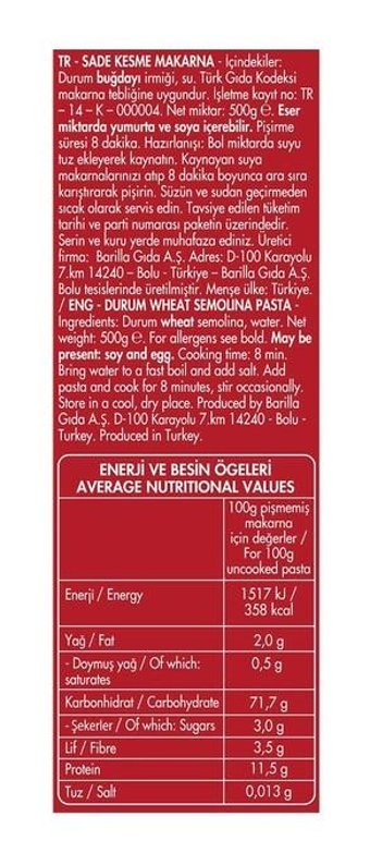 Filiz Kalem Makarna 4x500 gr