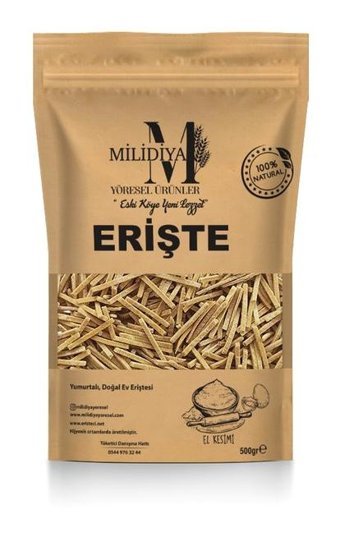Milidiya Yöresel Ürünler Ruşeym Unlu Erişte 500 gr