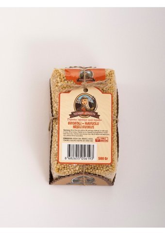 Nesibe Hatun Brokolili Havuçlu El Yapımı Kuskus Makarna 500 gr