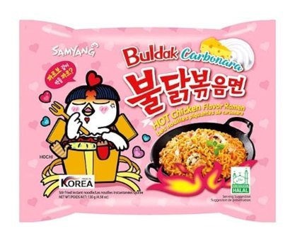 Samyang Buldak Carbonara Hot Chicken Flavor Noodle 130 gr